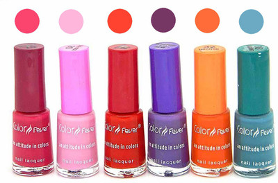 

Color Fever Nail Polish Combo 7-8-16-17-32-35 Multicolor,(Pack of 6)
