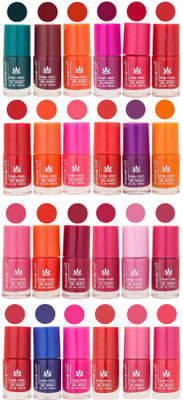 

Aroma Care Orange Nail Polish Combo 1706201603 Green, Brown, Pink, Purple, Orange, Red, Peach, Mauve, Pink, Blue, Magenta, Nude(Pack of 24)