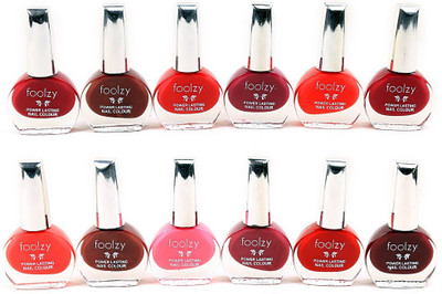 

Foolzy Set of 12 Nail Polish Multicolor SF-12-10(Pack of 12)