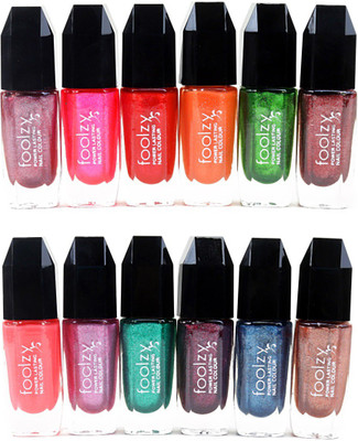 

Foolzy Set of 12 Nail Polish Multicolor DM-12-5