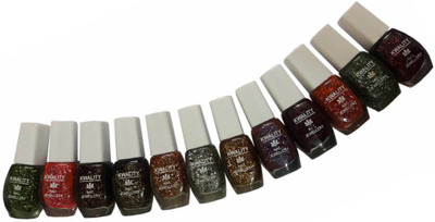 

Kwality Nail polish 12 Multicolors(Pack of 6)