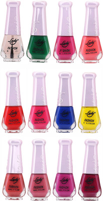 

Lady Fashion Nail Polish Wholesale Pack 2212201611 Multicolor,(Pack of 12)