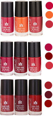 

Aroma Care Gel Based Nail Paint Set Of 9 Pcs Multicolor Set 70(Pack of 9)