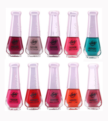 

Lady Fashion Wholesale Price Trendy Nail Polish 0303201746 Multicolor,(Pack of 10)