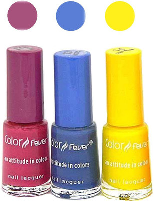 

Color Fever Mini Nail Polish Combo 1-13-14 N Multicolor,(Pack of 3)