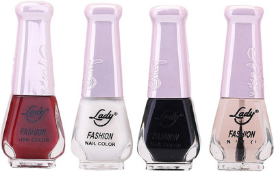 

Lady Fashion Limited Edition MULTICOLOR Nail Polish Set 0201201759 Multicolor,(Pack of 4)