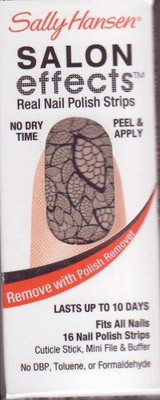 

Sally Hansen Salon Effects - 606 Antique Chic / Rock of Ages - Nail Polish Strips Dark