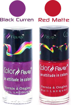 

Color Fever Matte Nail Polish Combo 227 Multicolor,(Pack of 2)