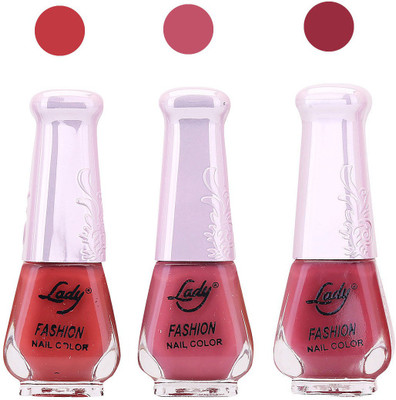 

Lady Fashion Nail Polish 2809201606 Red,Pink,Magenta,(Pack of 3)