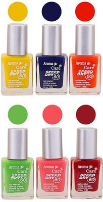 

Aroma Care Matte Nail Polish Combo-7-19-554-577-634-637 Multicolor,(Pack of 12)