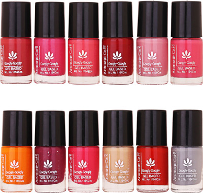 

Aroma Care Nail Lacquer, Popular Collection Limited Edition Nail Polish Combo Set of 12 Pcs (3) Brown, Magenta, Peach, Redish Meroon, Pink, Nude, Orange, Wine, Magenta, Skin, Red, Gray(Pack of 12)