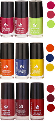

Aroma Care Gel Based Nail Paint Set Of 9 Pcs Multicolor Set 56