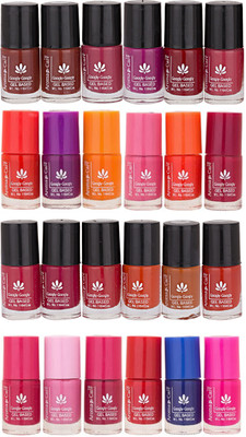 

Aroma Care MAB Multicolor 2 in 1 Color Cap Nail Polish Sets in Wholesale Rate ( Set No. 101) Red, Peach, Mauve, Pink, Blue, Magenta(Pack of 24)