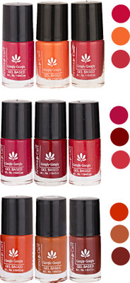 

Aroma Care Pack Of 9 Gel Based Nail Paint (41) Nude Magenta, Nude Ornge, Nude, Nude, Brown, Nude Orange, Orange, Nude, Brown(Pack of 9)