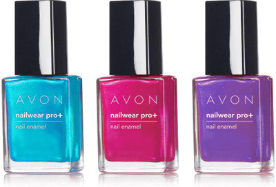 

Avon Nailwear Pro+ nail Enamel (set of 3 of 8 ml each) hottie, reckless, vibe