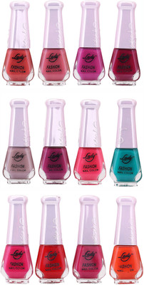 

Lady Fashion Nail Polish Wholesale Pack 2112201626 Multicolor,(Pack of 12)
