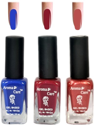 

Aroma Care Blue+Red Matte Nail Polish Combo 6-9-603 Multicolor,(Pack of 12)