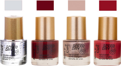 

Aroma Care Speed Dry Profesional Nail Color 23501 Multicolor,(Pack of 4)