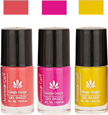 

Aroma Care Googly Gel Nail Polish 46201677 Multicolor,(Pack of 3)