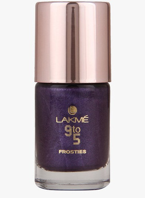 

Lakme 9 To 5 Frosties Nail Color, Purple Frost, 9ml Purple Frost