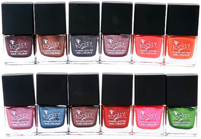 

Foolzy Pack of 12 Metalic Nail Polish Paint 12 Metalic Shades(Pack of 12)