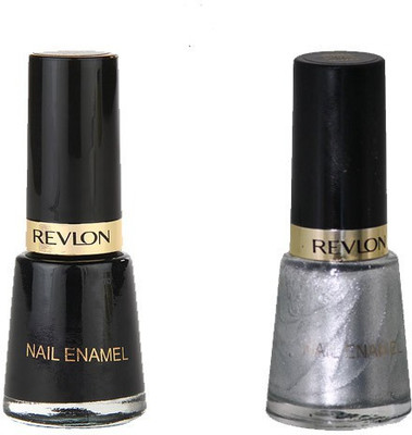 

Revlon NAIL POLISH BLACK, SILVER