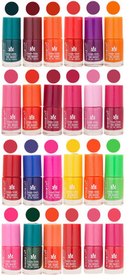 

Aroma Care Orange Nail Polish Combo 1706201626 Green, Brown, Red, Peach, Mauve, Pink, Blue, Magenta, Yellow, Neon Green, Light Pink, Nude(Pack of 24)