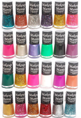 

Makeup Mania Exclusive Nail Polish Set of 24 Pcs. Multicolor Set-71-82(Pack of 24)