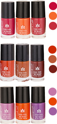 

Aroma Care Pack Of 9 Gel Based Nail Paint (44) Nude Magenta, Nude Ornge, Nude, Orange, Nude, Brown, Light Pink, Orange, Purple(Pack of 9)
