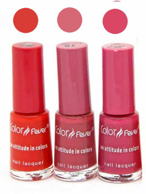 

Color Fever Mini Nail Polish Combo 7-8-19 Multicolor,(Pack of 3)