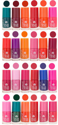 

Aroma Care Orange Nail Polish Combo 1706201620 Green, Brown, Orange, Red, Peach, Mauve, Pink, Blue, Magenta, Light Pink, Nude(Pack of 24)