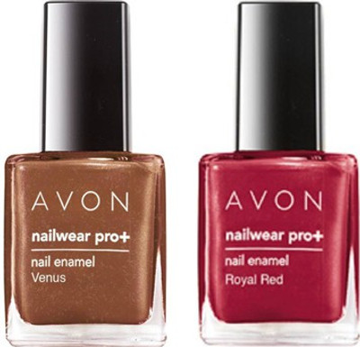 

Avon Nailwear Pro+ Nail Enamel (set of 2) Venus - Royal Red(Pack of 2)