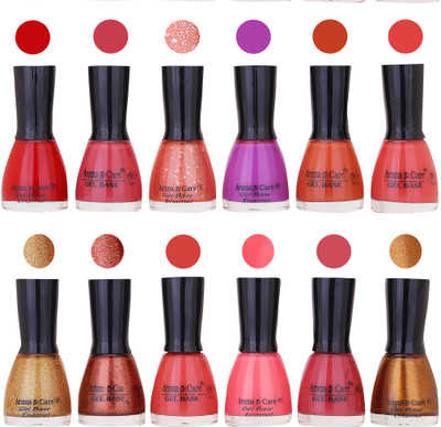 

Aroma Care Wholesale Rate Nail Polish Combo Set of 12 Pcs ( Multicolor) 20 Red, Light Pink, Jerry Pink, Purple, Light Nude, Nude, Golden Sparkle, Brown Sparkle, Light Nude, Pink, Nude, Copper(Pack of 12)