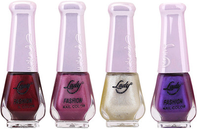 

Lady Fashion Limited Edition MULTICOLOR Nail Polish Set 0201201716 Multicolor,(Pack of 4)