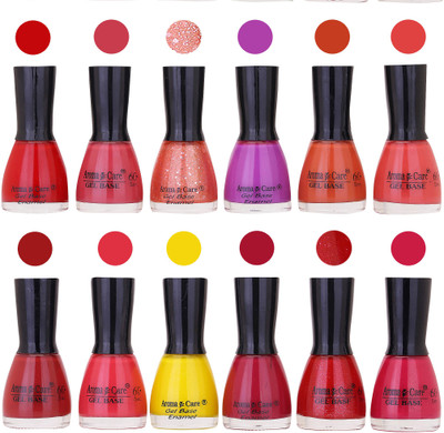 

Aroma Care Wholesale Rate Nail Polish Combo Set of 12 Pcs ( Multicolor) 24 Red, Light Pink, Jerry Pink, Purple, Light Nude, Nude, Coffee, Nude, Yellow, Maganta, Red Sparkle, Maganta Glaiter(Pack of 12)