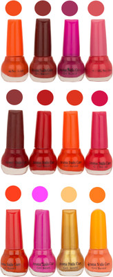 

Aroma Care Bonsai Color Cap Nail Polish Combo (ST-04-05-07) Multicolor,(Pack of 12)