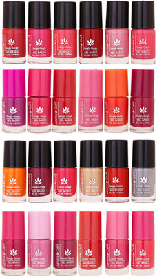 

Aroma Care MAB Multicolor 2 in 1 Color Cap Nail Polish Sets in Wholesale Rate ( Set No. 76) Pink, Purple, Red, Peach, Orange, Mauve, Pink, Peach, Pink, Red, Nude, Peach(Pack of 24)
