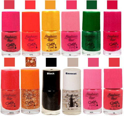 Flipkart - Fashion Bar Shimmer Red Nail PolishCombo Pack of 12 Shimmer Red(Pack of 12)