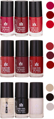 

Aroma Care Gel Based Nail Paint Set Of 9 Pcs Multicolor Set 129(Pack of 9)