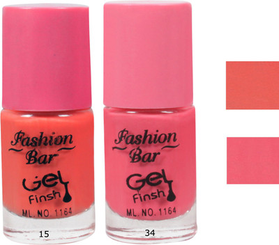 

Fashion Bar Neon Nail Polish Combo 004 Multicolor,(Pack of 2)