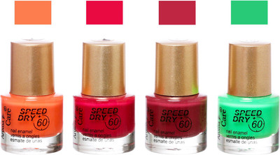 

Aroma Care Speed Dry Nail Polish-14506 Multicolor,(Pack of 4)