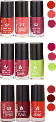 

Aroma Care Gel Based Nail Paint Set Of 9 Pcs Multicolor Set 3(Pack of 9)