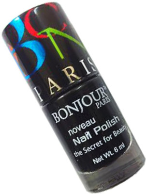 

Bonjour Paris New Round Nail Polish 1 Black,