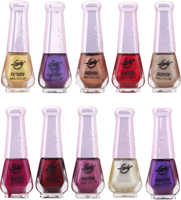 

Lady Fashion Wholesale Price Trendy Nail Polish 0303201710 Multicolor,(Pack of 10)