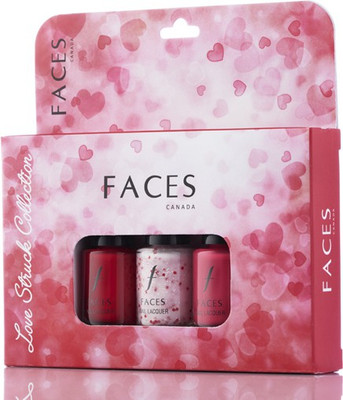 

Faces Nail Lacquer Kit Love Struck collection(Pack of 3)