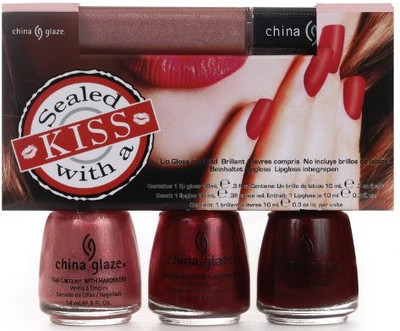 

China Glaze Sealed with a Kiss collection Dark(Pack of 3)
