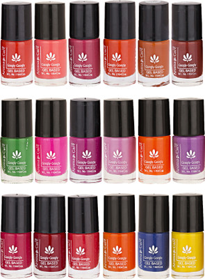 

Aroma Care Pack Of 18 Gel Based Nail Paint (21) Orange, Pink, Magenta, Green, Brown, Purple, Blue, Yellow