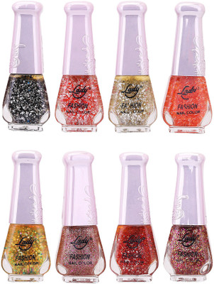 

Lady Fashion Trendy Nail Polish 21149 Multicolor,(Pack of 8)