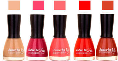 

Fashion Bar Musted,Shimmer Mazanta ,Baby Pink,Red ,Browny rich Shades Nail Polish 145359 Musted,Shimmer Mazanta ,Baby Pink,Red ,Browny rich(Pack of 5)