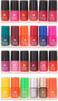 

Aroma Care MAB Multicolor 2 in 1 Color Cap Nail Polish Sets in Wholesale Rate ( Set No. 53) Green, Brown, Orange, Yellow, Blue, Magenta, Yellow, Orange, Neon Green, Silver, Golden, Orange(Pack of 24)